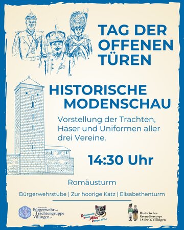 Historische Modenschau um 14:30 Uhr am Romäusturm
